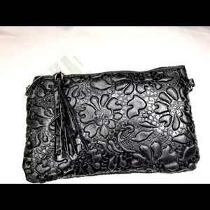 Genuine Italian Leather handbag-Black